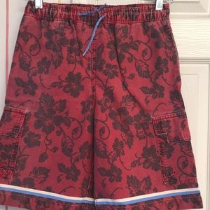 Boys tropical print Old Navy Swim trunks.